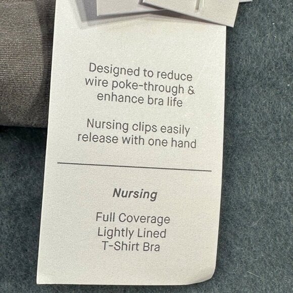 Auden Women's Size 34D Nursing Bra T-Shirt Full Coverage Rocket City Gray New - Picture 5 of 13